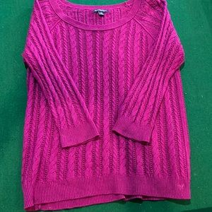 American Eagle Outfitters Women size Lg wine colored sweater.